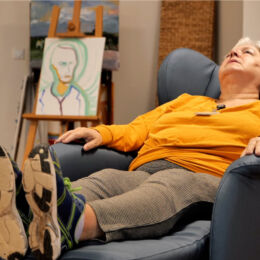 Re-load ontfocus-stoel Zorgroep Amsterdam Oost Flevohuis