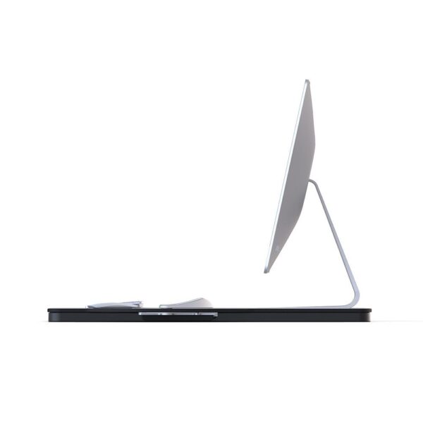 Mobiele werkplek met Opløft platform en monitorarm